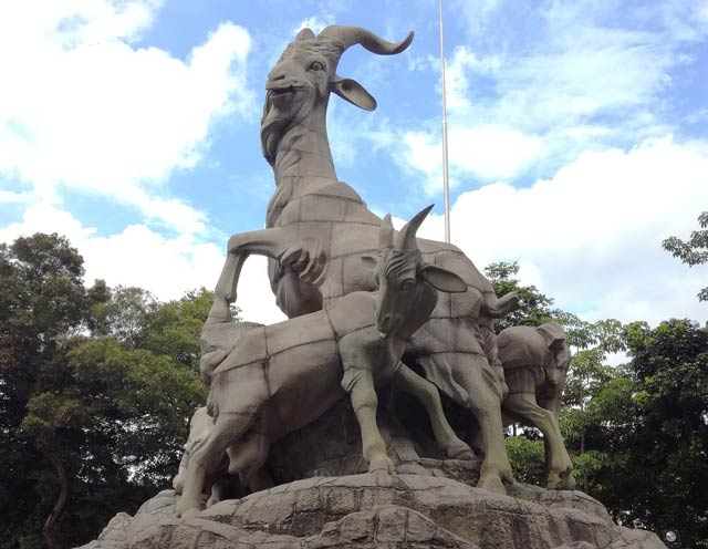 Five Rams Sculpture in Yuexiu Park