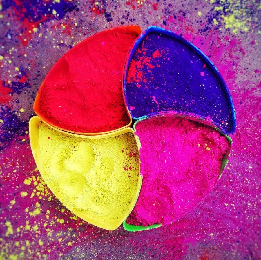 Color powder for the Festival of Color