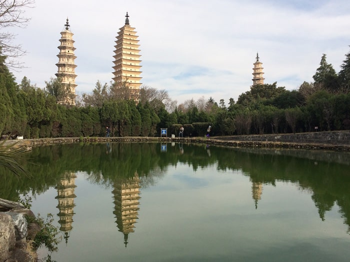 The Three Pagodas in Dali