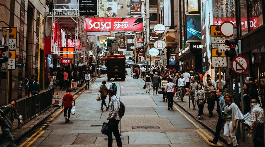 Tsim Sha Tsui of Hong Kong