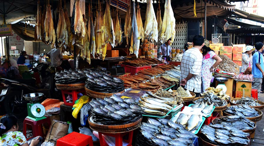 Chau Doc Market in Vietnam