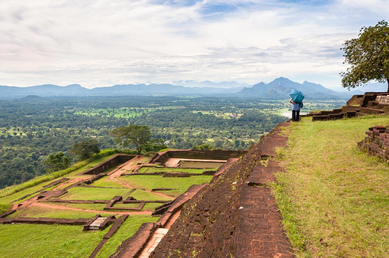 Sigiriya Fortress View in Sri Lanka