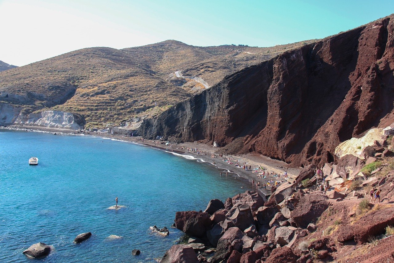 Red Beach in Santorini