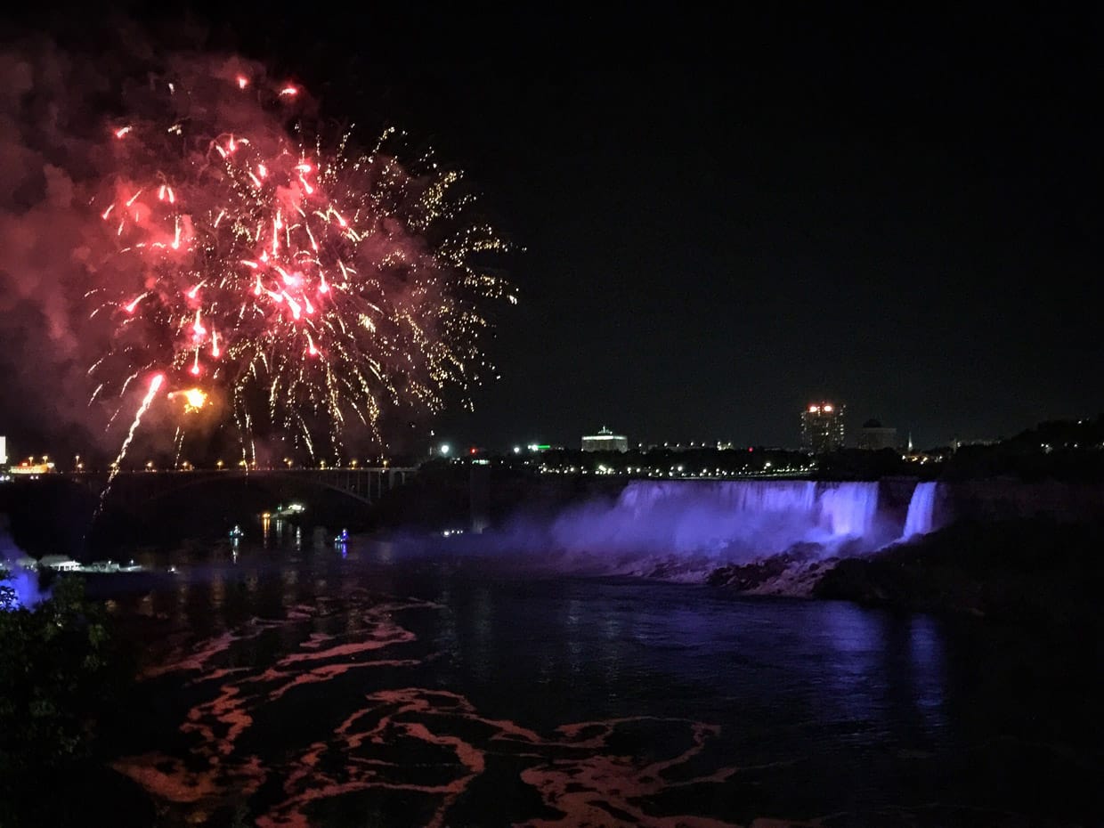 Niagara Night View & Fire Works